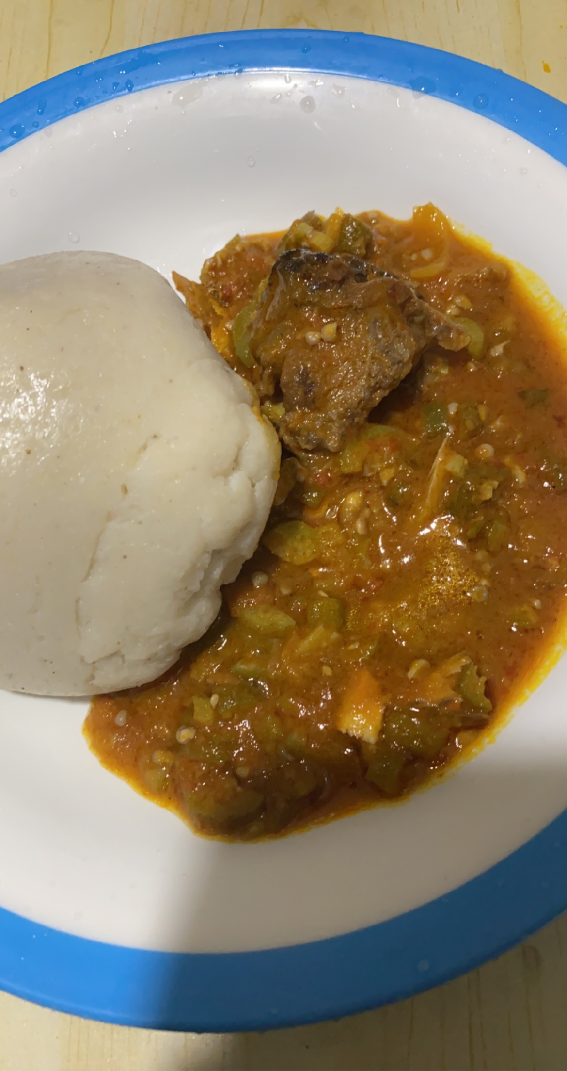 Oats Banku, real Ghanaian and West African dish